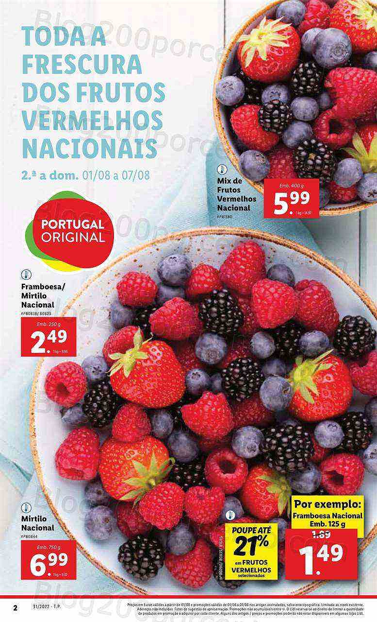 Antevisão Folheto LIDL Supermercado Promoções de 1 a 7 agosto - Versão Digital