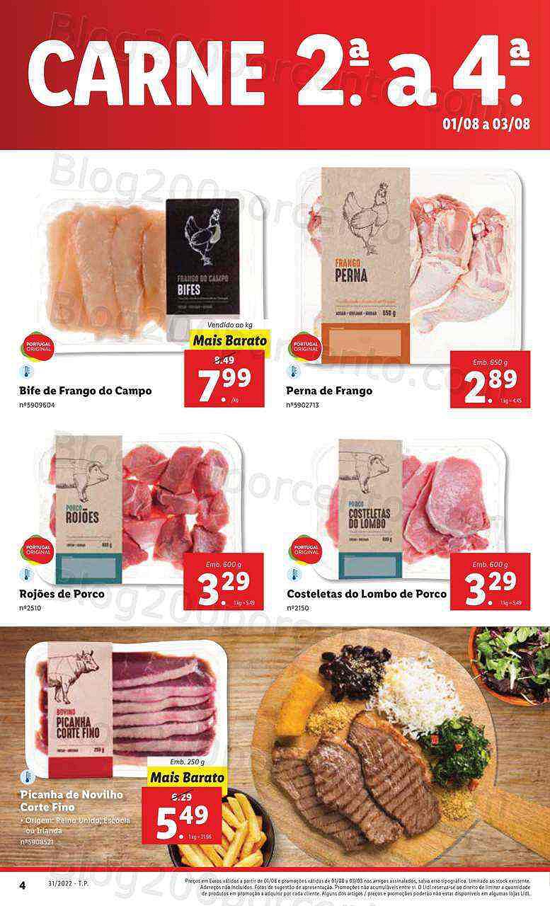 Antevisão Folheto LIDL Supermercado Promoções de 1 a 7 agosto - Versão Digital