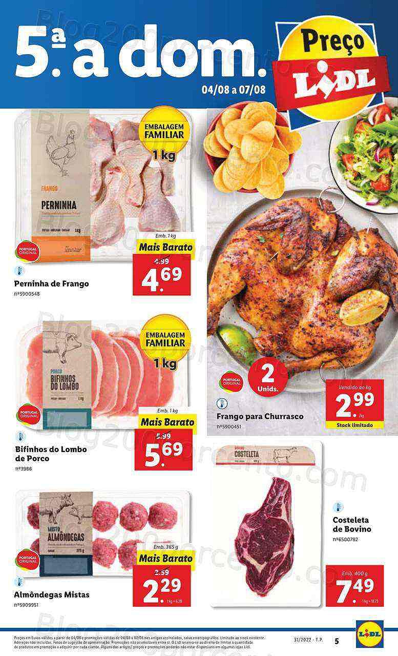 Antevisão Folheto LIDL Supermercado Promoções de 1 a 7 agosto - Versão Digital