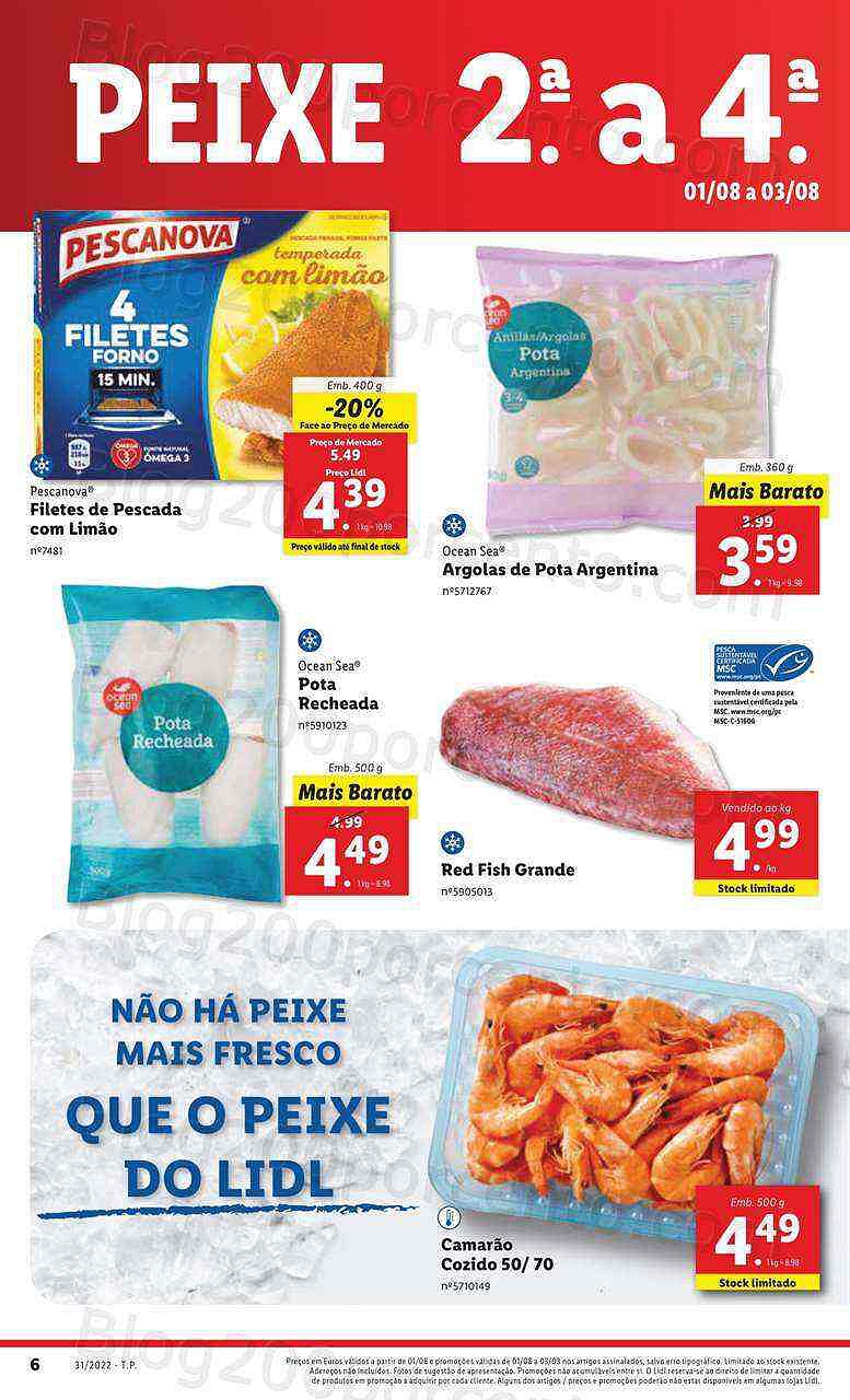 Antevisão Folheto LIDL Supermercado Promoções de 1 a 7 agosto - Versão Digital