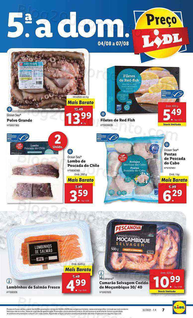 Antevisão Folheto LIDL Supermercado Promoções de 1 a 7 agosto - Versão Digital