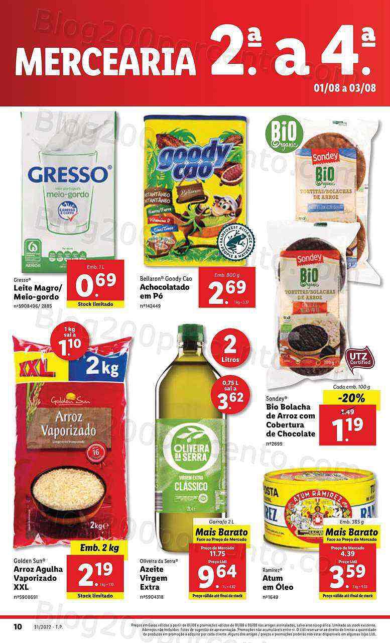 Antevisão Folheto LIDL Supermercado Promoções de 1 a 7 agosto - Versão Digital