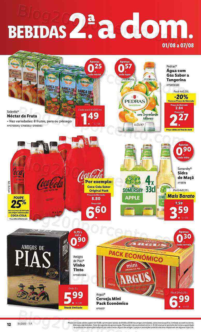 Antevisão Folheto LIDL Supermercado Promoções de 1 a 7 agosto - Versão Digital