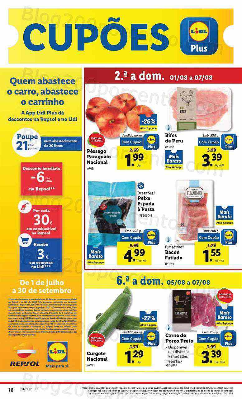 Antevisão Folheto LIDL Supermercado Promoções de 1 a 7 agosto - Versão Digital