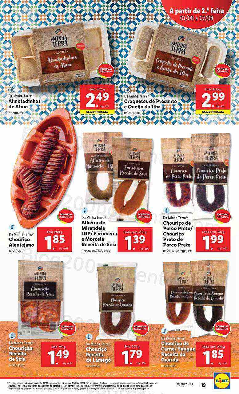 Antevisão Folheto LIDL Supermercado Promoções de 1 a 7 agosto - Versão Digital