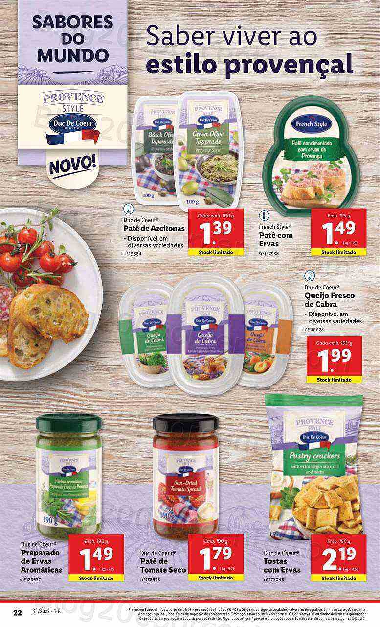 Antevisão Folheto LIDL Supermercado Promoções de 1 a 7 agosto - Versão Digital