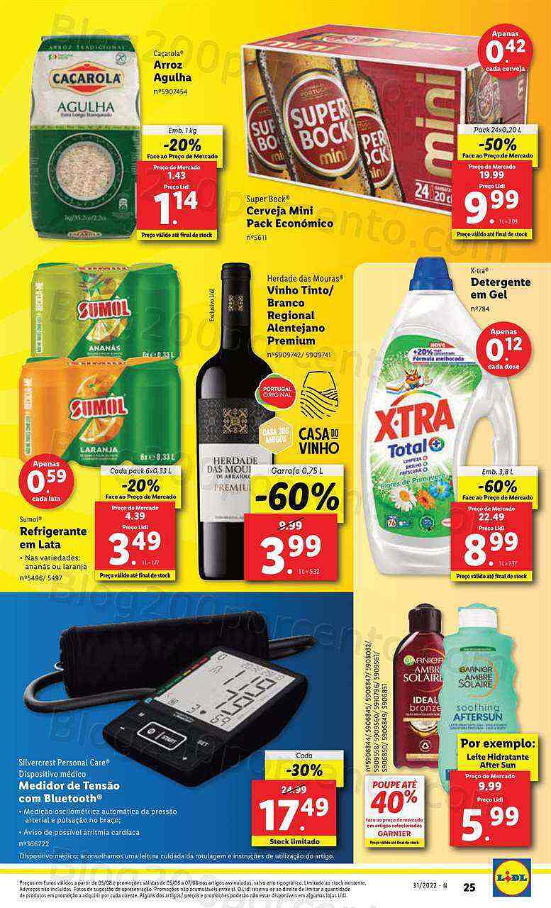 Antevisão Folheto LIDL Supermercado Promoções de 1 a 7 agosto - Versão Digital