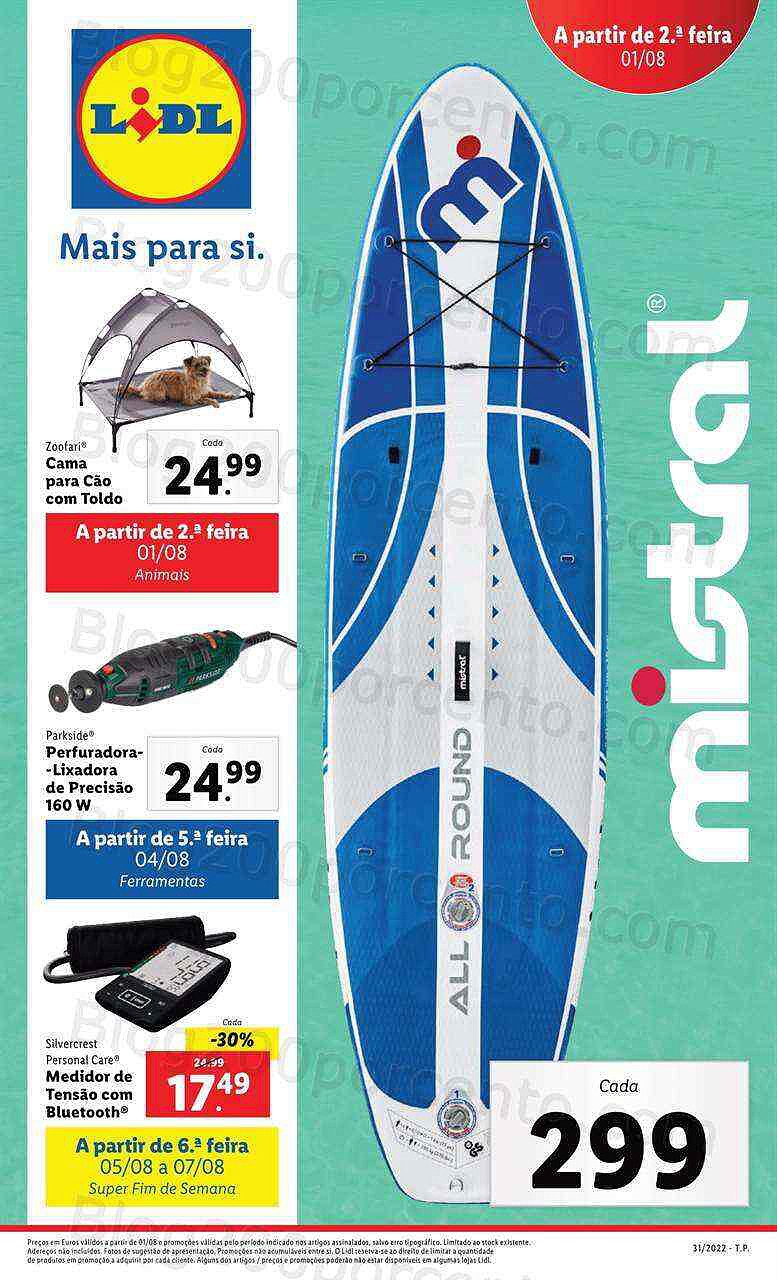 Antevisão Folheto LIDL Supermercado Promoções de 1 a 7 agosto - Versão Digital