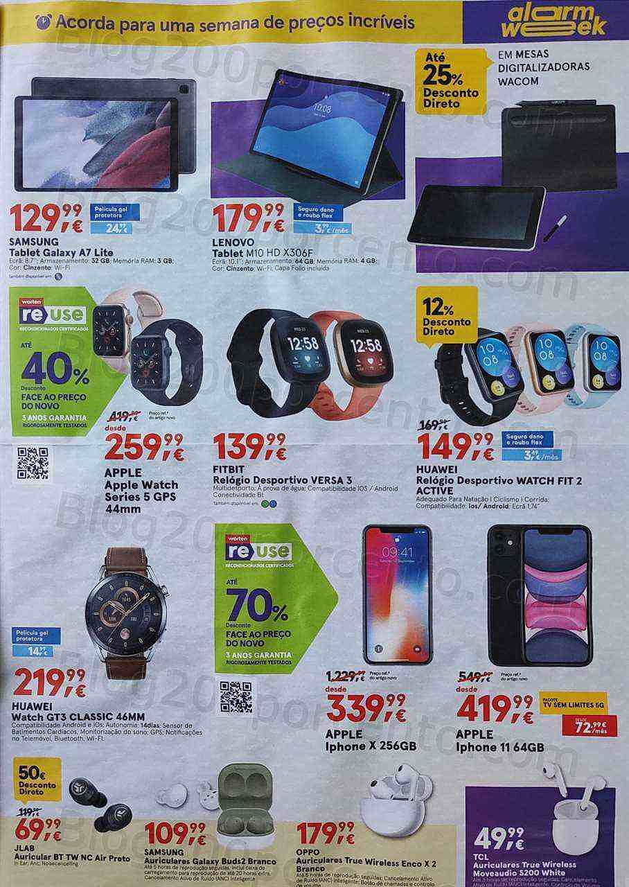 Antevisão Folheto WORTEN Alarm Week Promoções de 21 julho a 27 julho