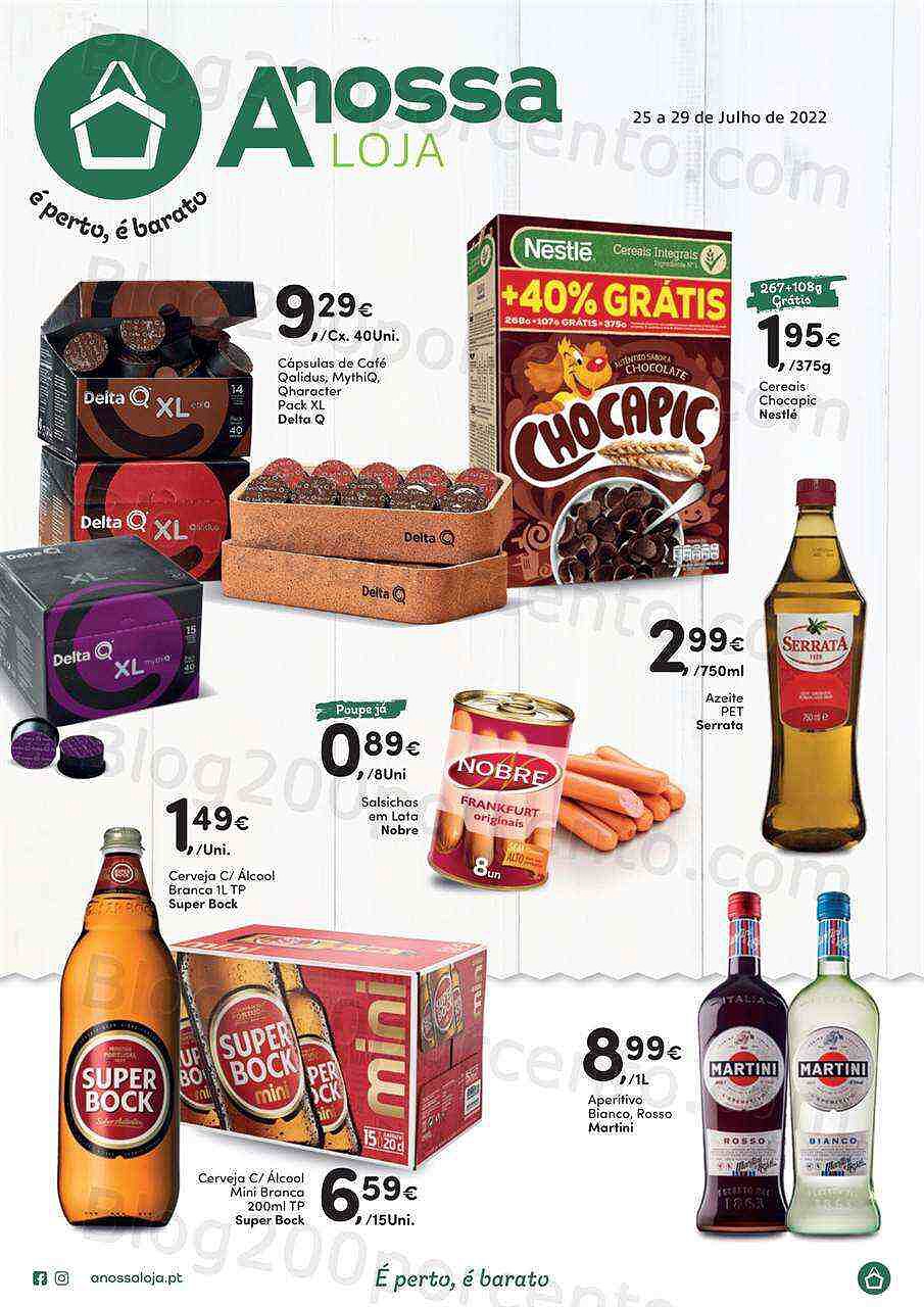 Antevisão Folheto Extra A NOSSA LOJA Promoções de 25 julho a 29 julho