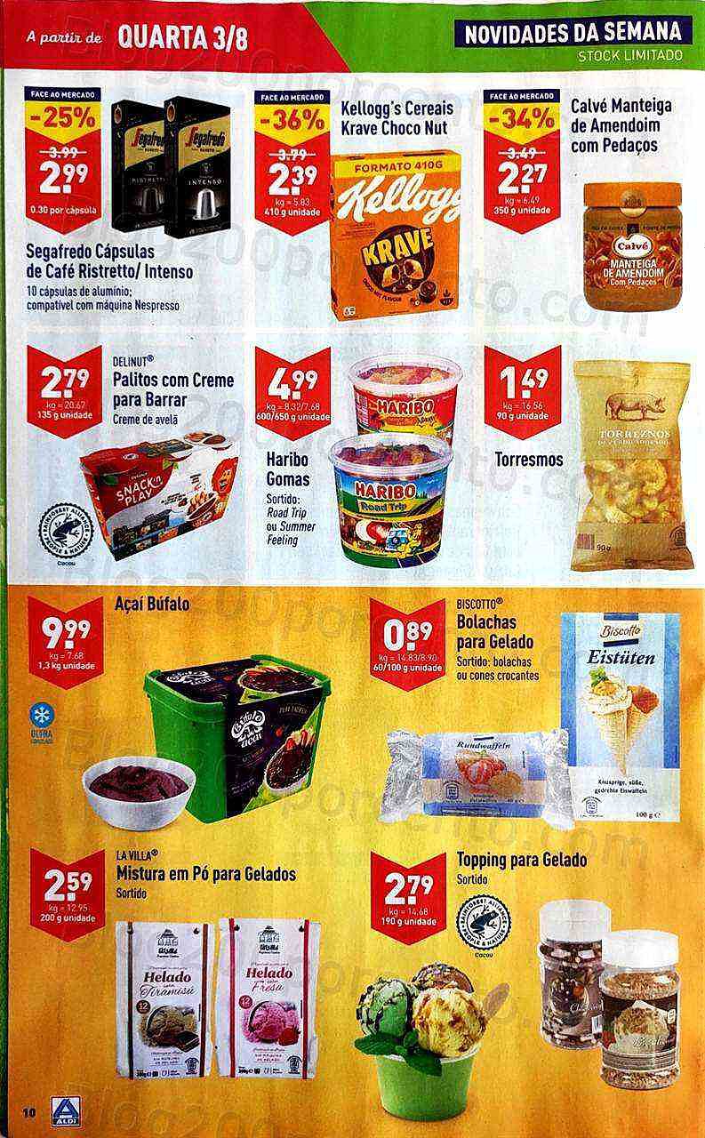 Antevisão Folheto ALDI Promoções de 3 a 9 agosto
