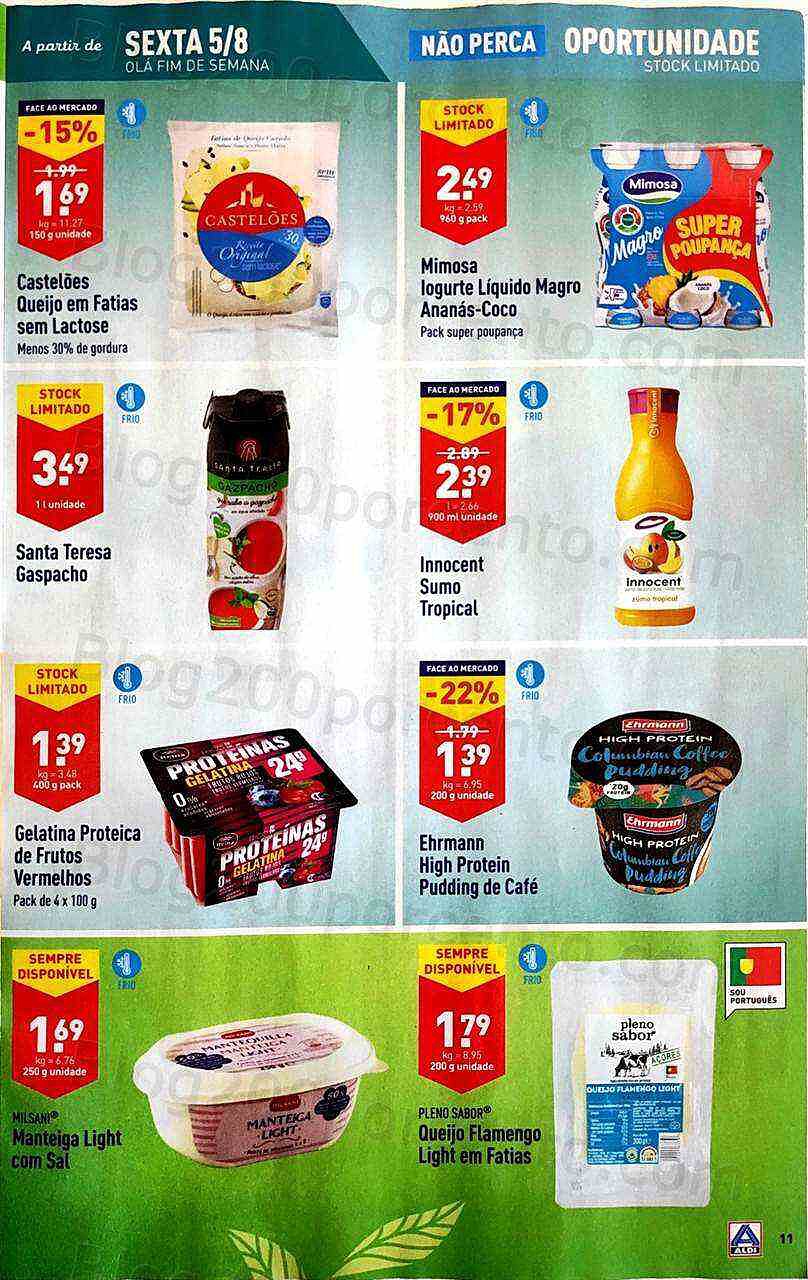 Antevisão Folheto ALDI Promoções de 3 a 9 agosto