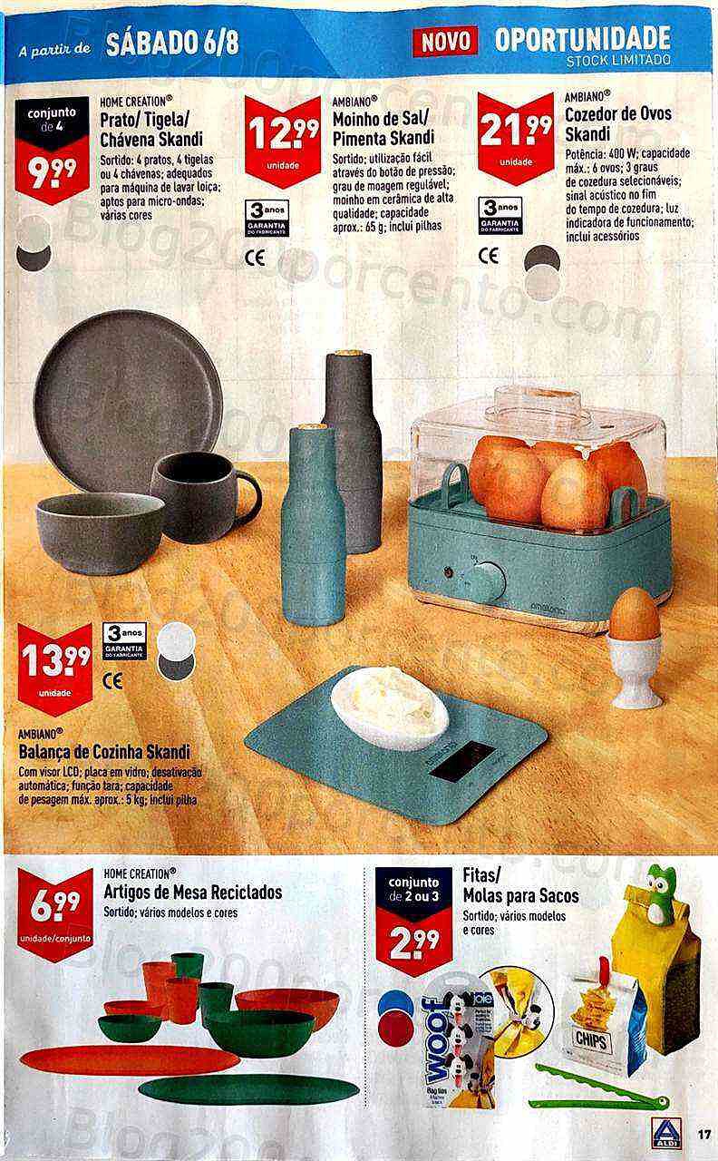 Antevisão Folheto ALDI Promoções de 3 a 9 agosto