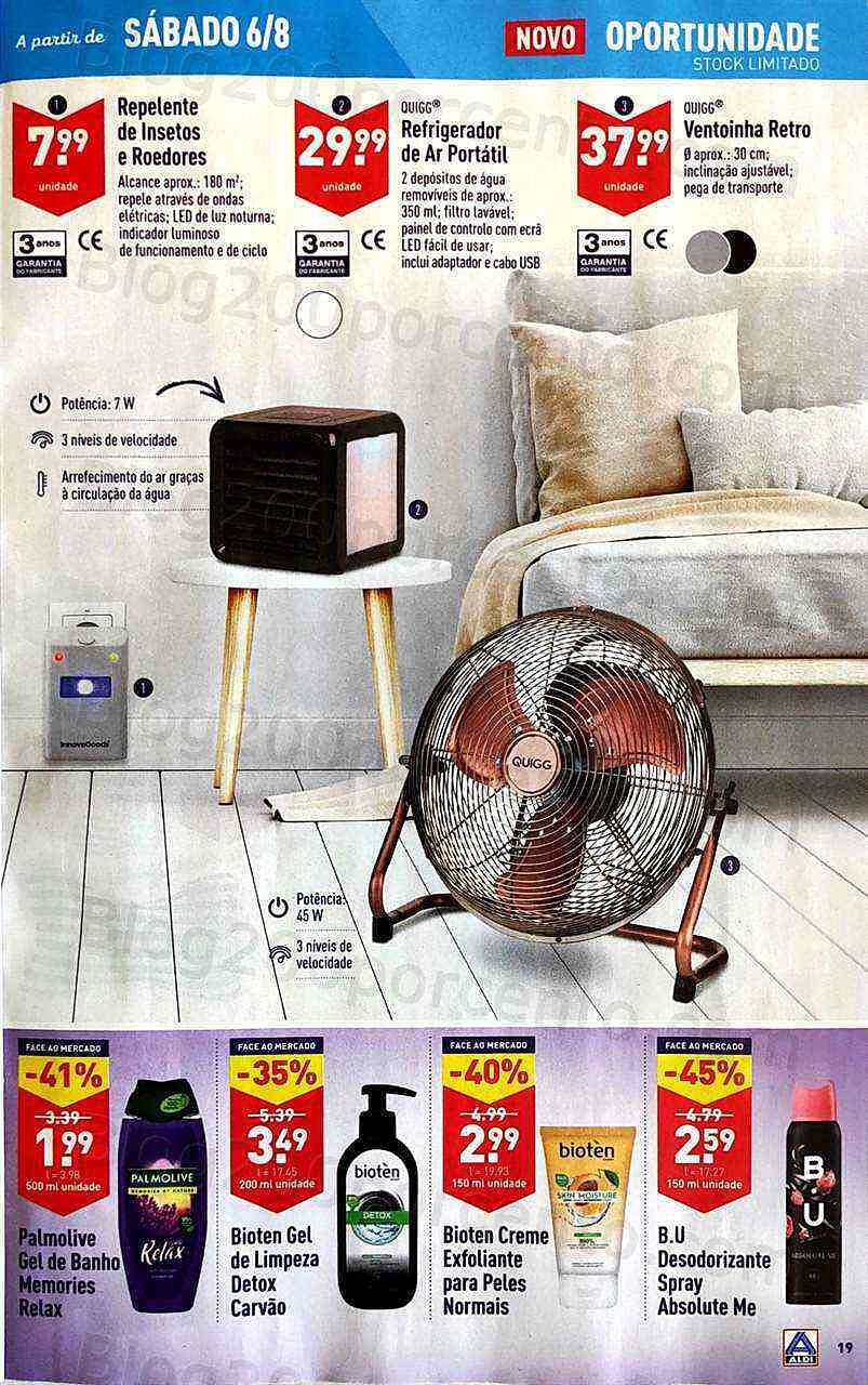Antevisão Folheto ALDI Promoções de 3 a 9 agosto