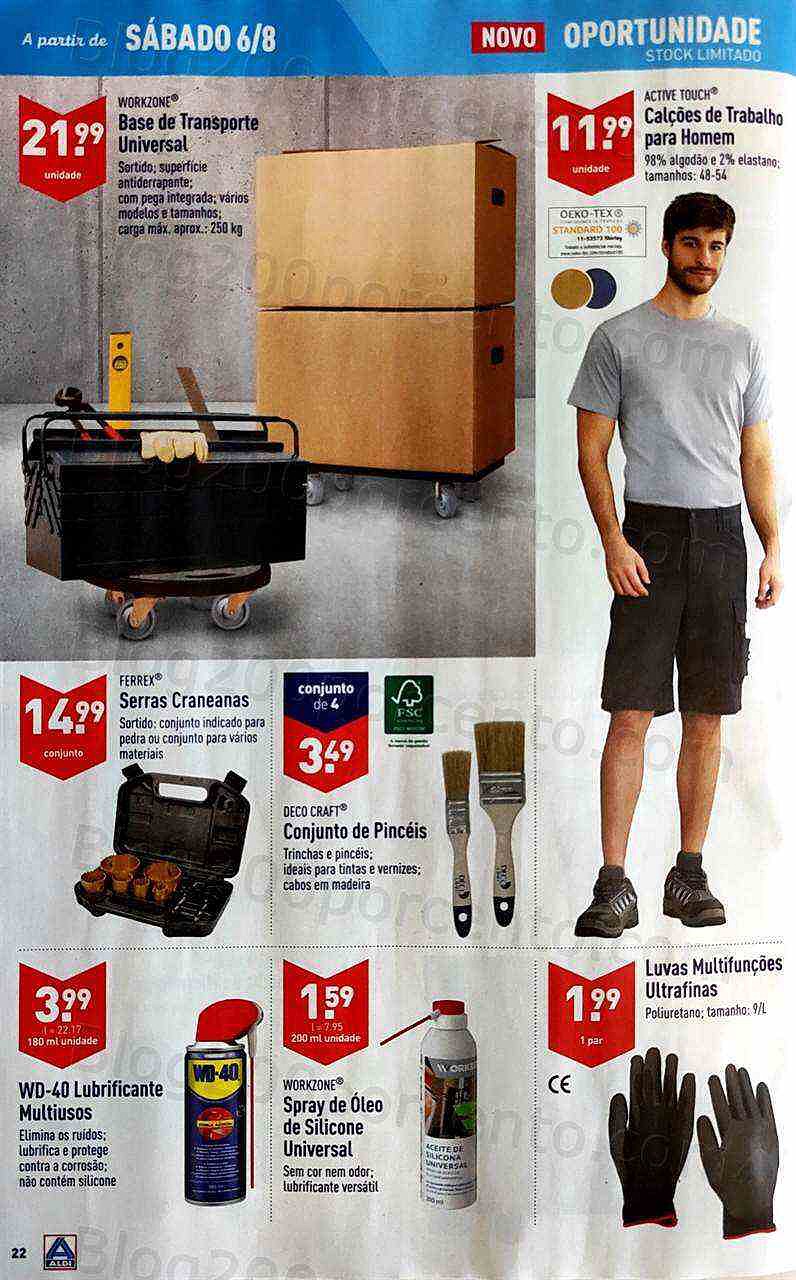 Antevisão Folheto ALDI Promoções de 3 a 9 agosto