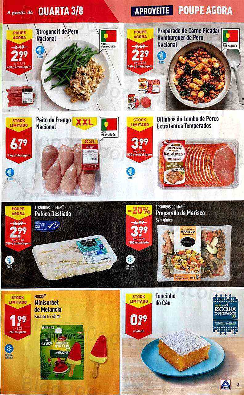 Antevisão Folheto ALDI Promoções de 3 a 9 agosto