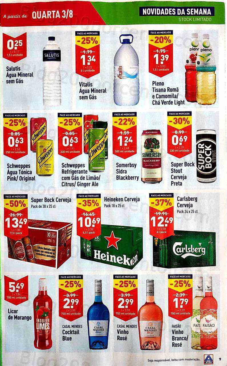 Antevisão Folheto ALDI Promoções de 3 a 9 agosto