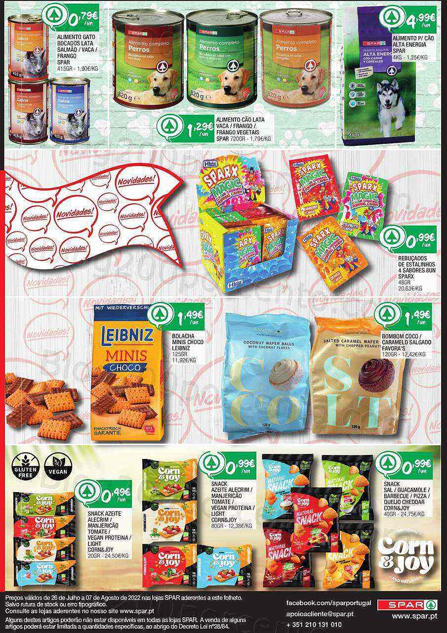 Antevisão Folheto SPAR Promoções de 26 julho a 7 agosto