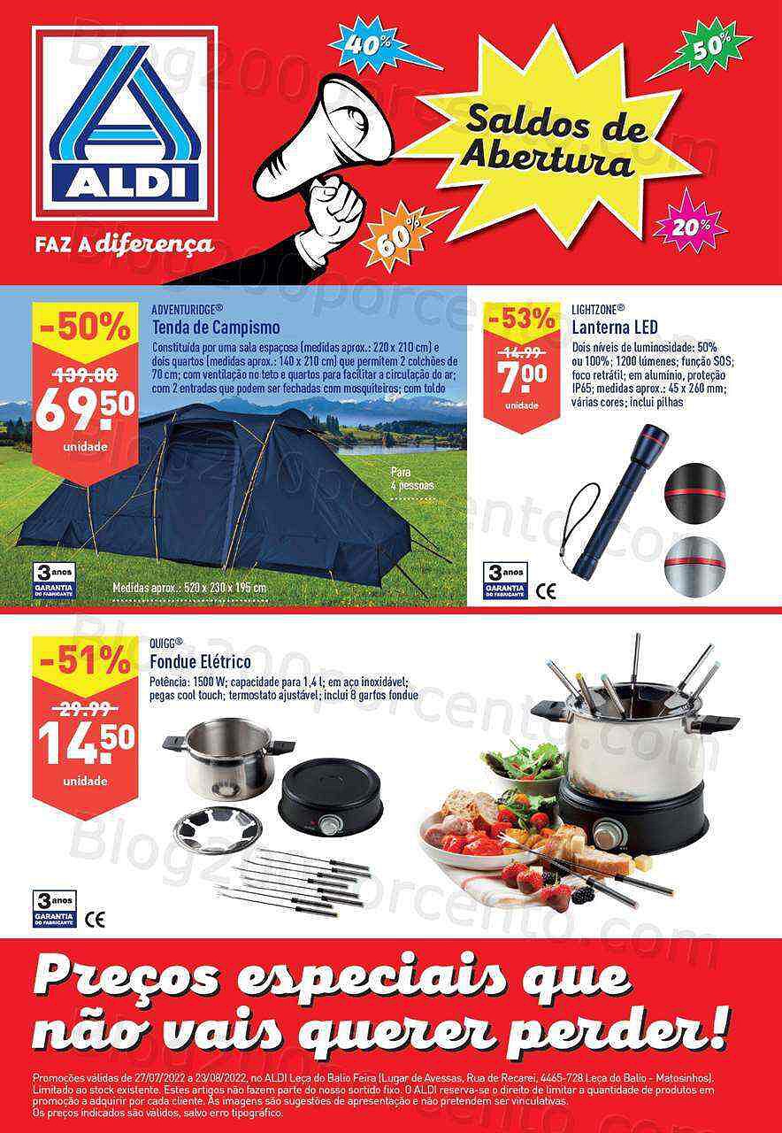 Antevisão Folheto ALDI Aberturas + Saldos Verão