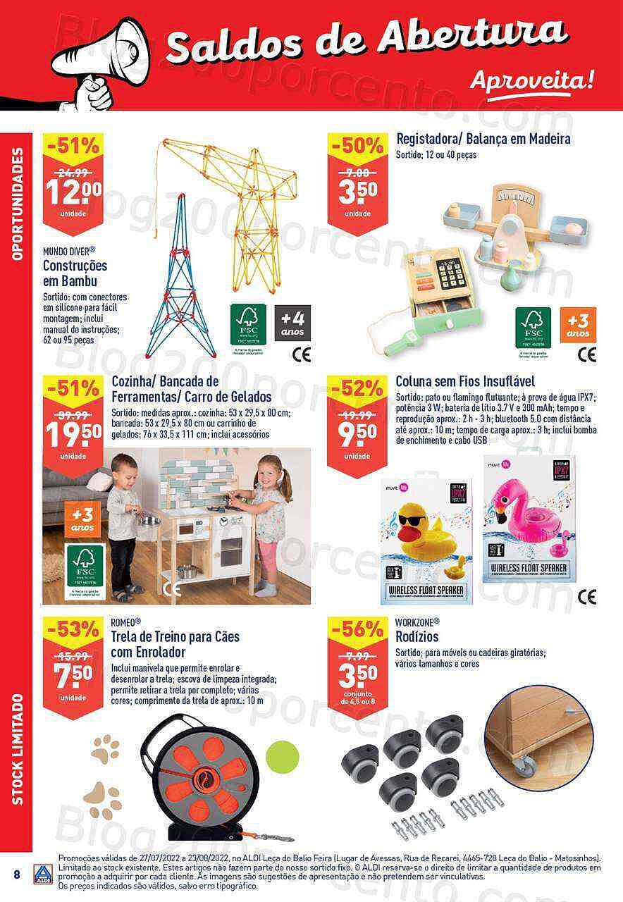 Antevisão Folheto ALDI Aberturas + Saldos Verão