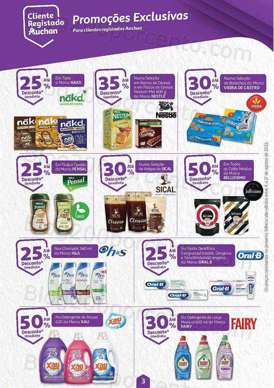 Antevisão Folheto AUCHAN Regresso às Aulas + Promoções de 4 a 17 agosto