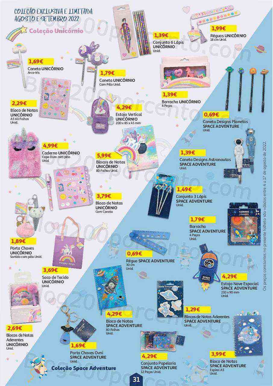 Antevisão Folheto AUCHAN Regresso às Aulas + Promoções de 4 a 17 agosto