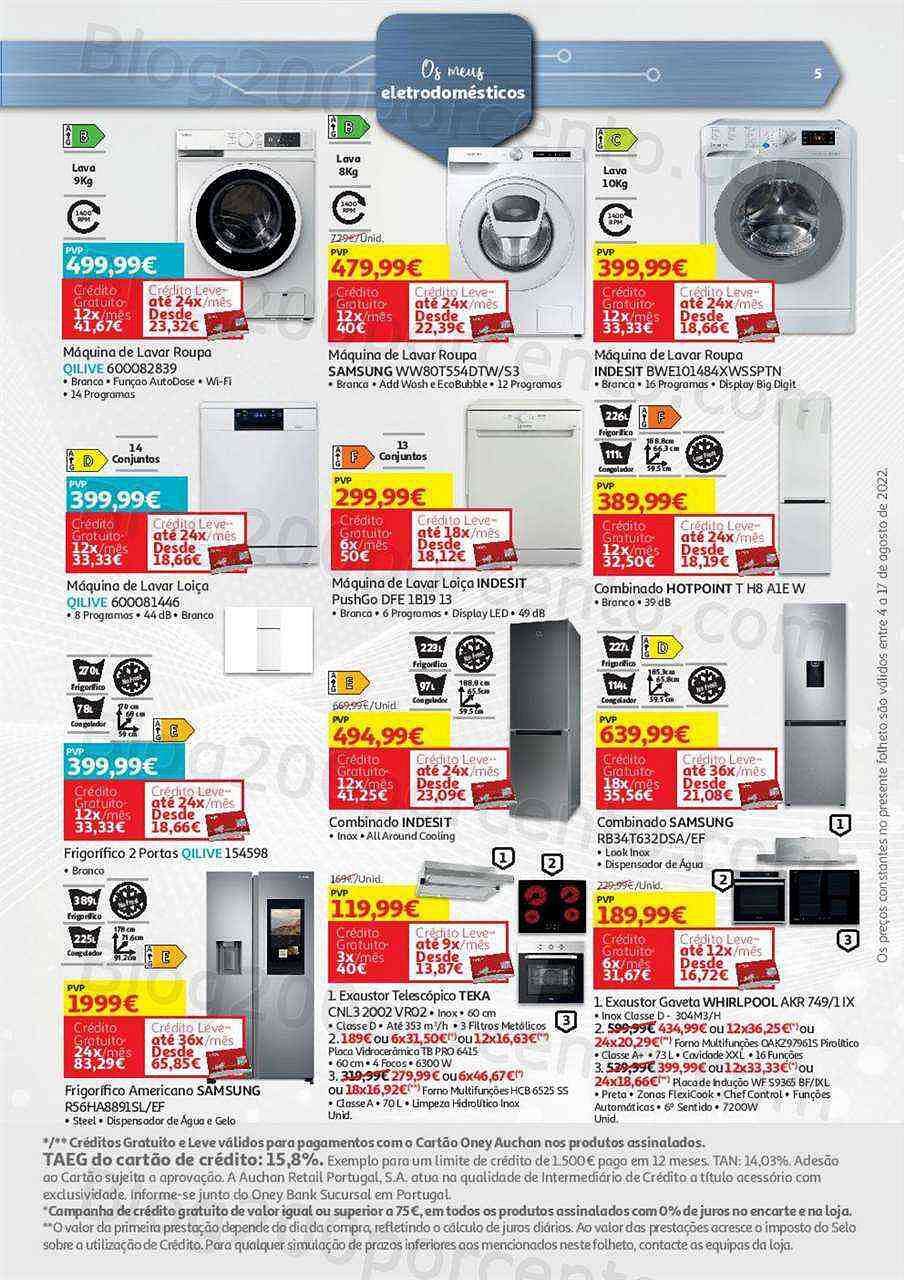 Antevisão Folheto AUCHAN Regresso às Aulas + Promoções de 4 a 17 agosto