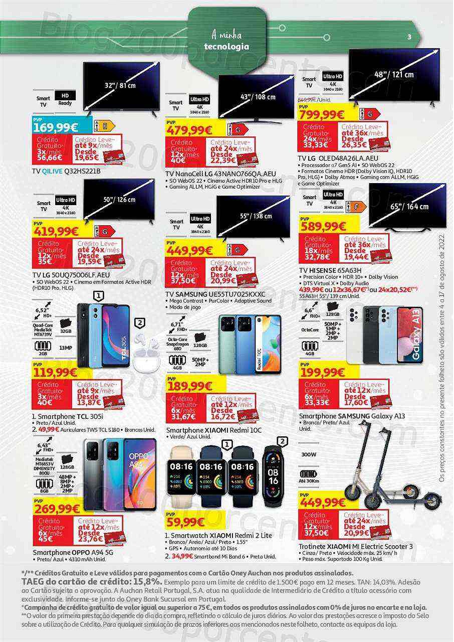 Antevisão Folheto AUCHAN Regresso às Aulas + Promoções de 4 a 17 agosto