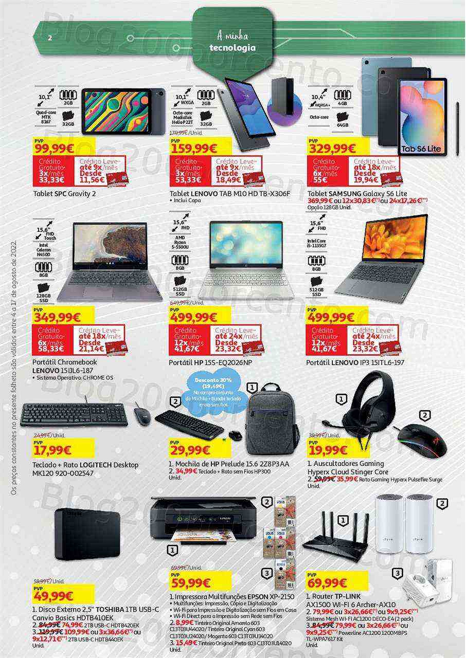 Antevisão Folheto AUCHAN Regresso às Aulas + Promoções de 4 a 17 agosto