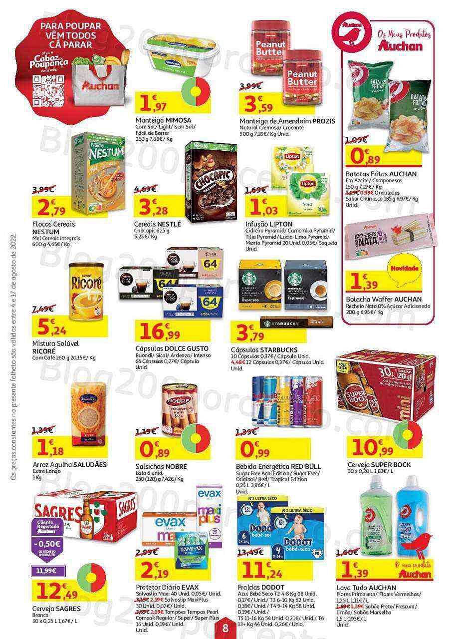 Antevisão Folheto AUCHAN Regresso às Aulas + Promoções de 4 a 17 agosto