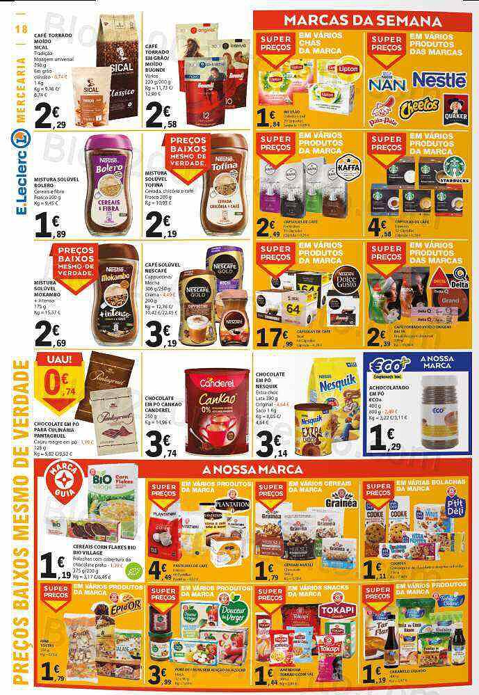 Antevisão Folheto E-LECLERC Promoções Semanais de 28 julho a 3 agosto