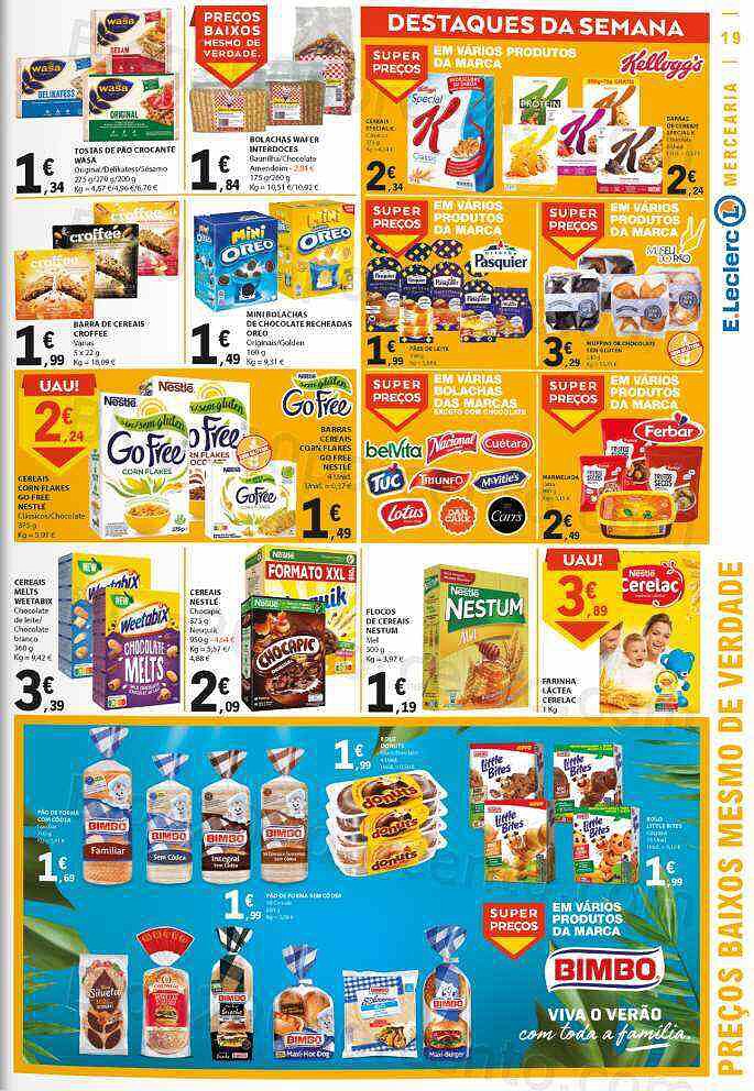 Antevisão Folheto E-LECLERC Promoções Semanais de 28 julho a 3 agosto