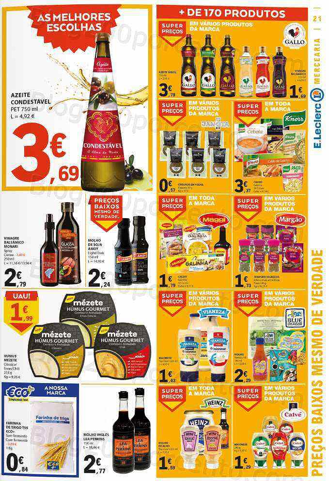 Antevisão Folheto E-LECLERC Promoções Semanais de 28 julho a 3 agosto