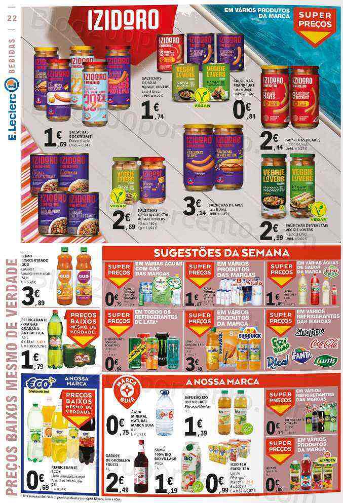 Antevisão Folheto E-LECLERC Promoções Semanais de 28 julho a 3 agosto