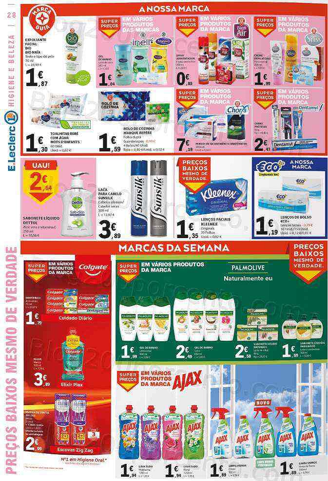 Antevisão Folheto E-LECLERC Promoções Semanais de 28 julho a 3 agosto