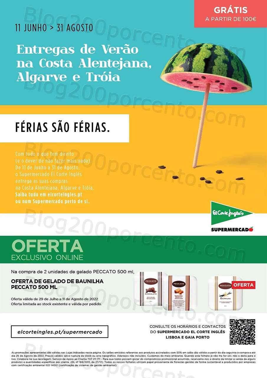 Antevisão Folheto EL CORTE INGLÉS Promoções de 29 julho a 11 agosto