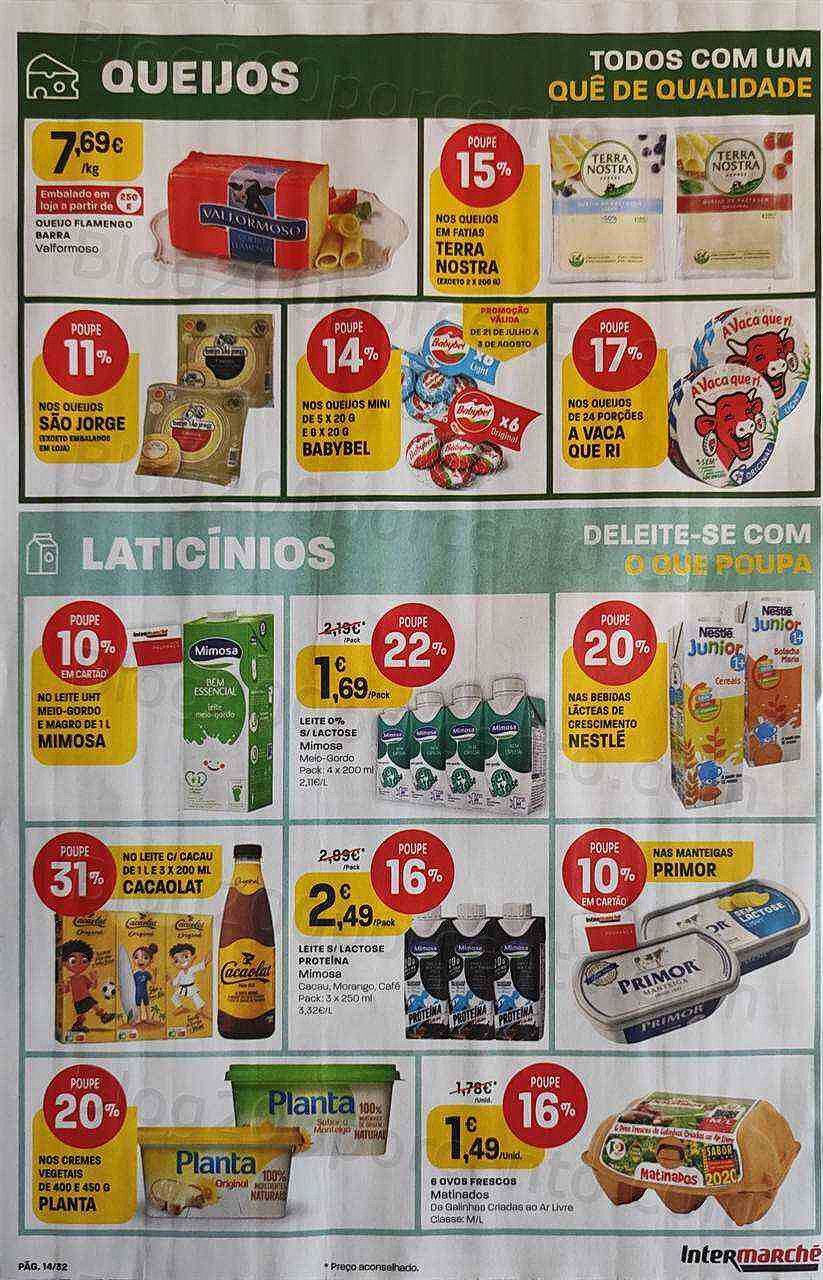 Antevisão Folheto INTERMARCHÉ Promoções de 28 julho a 3 agosto