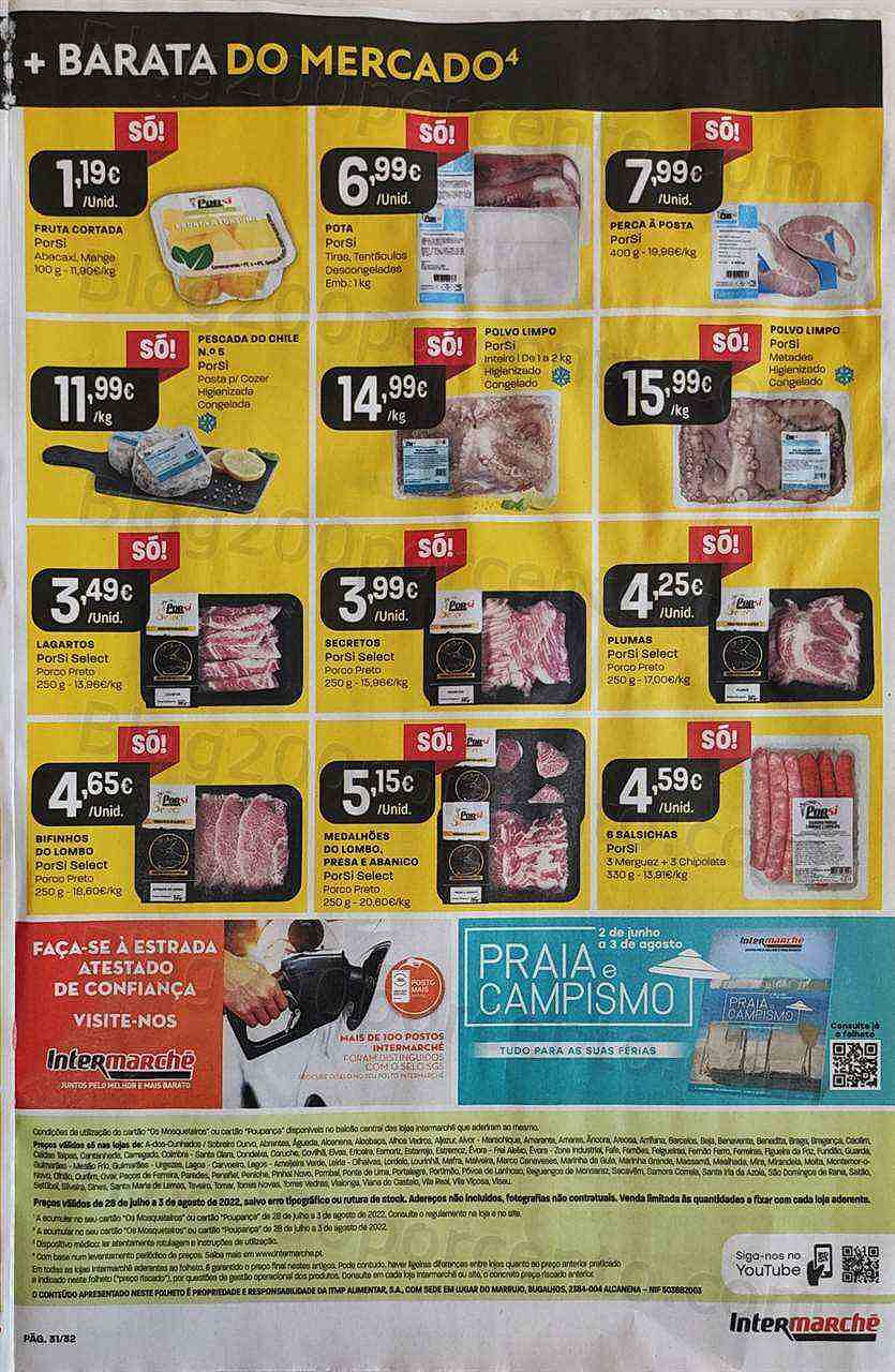 Antevisão Folheto INTERMARCHÉ Promoções de 28 julho a 3 agosto