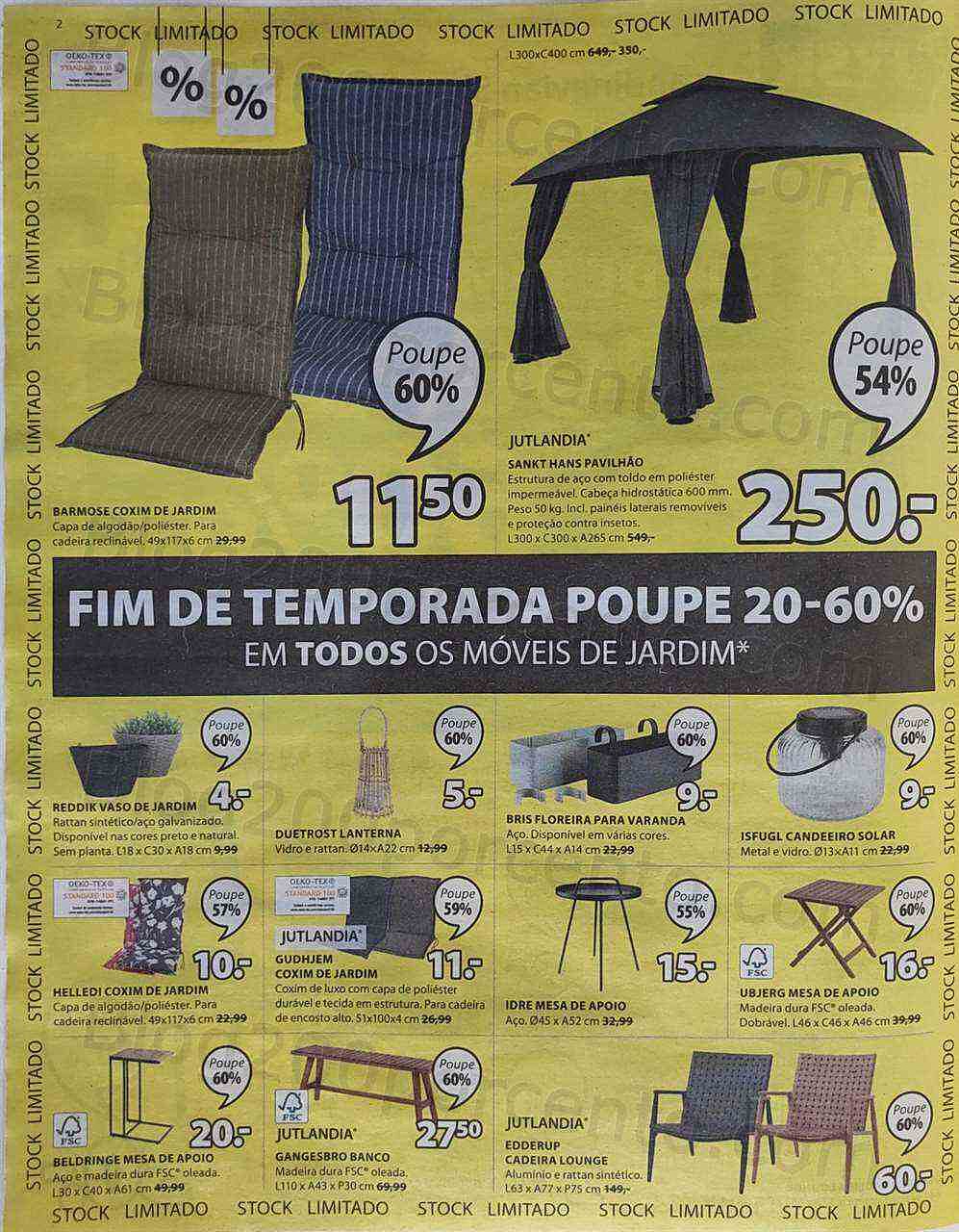 Antevisão Folheto JYSK Saldos Finais Promoções de 28 julho a 10 agosto