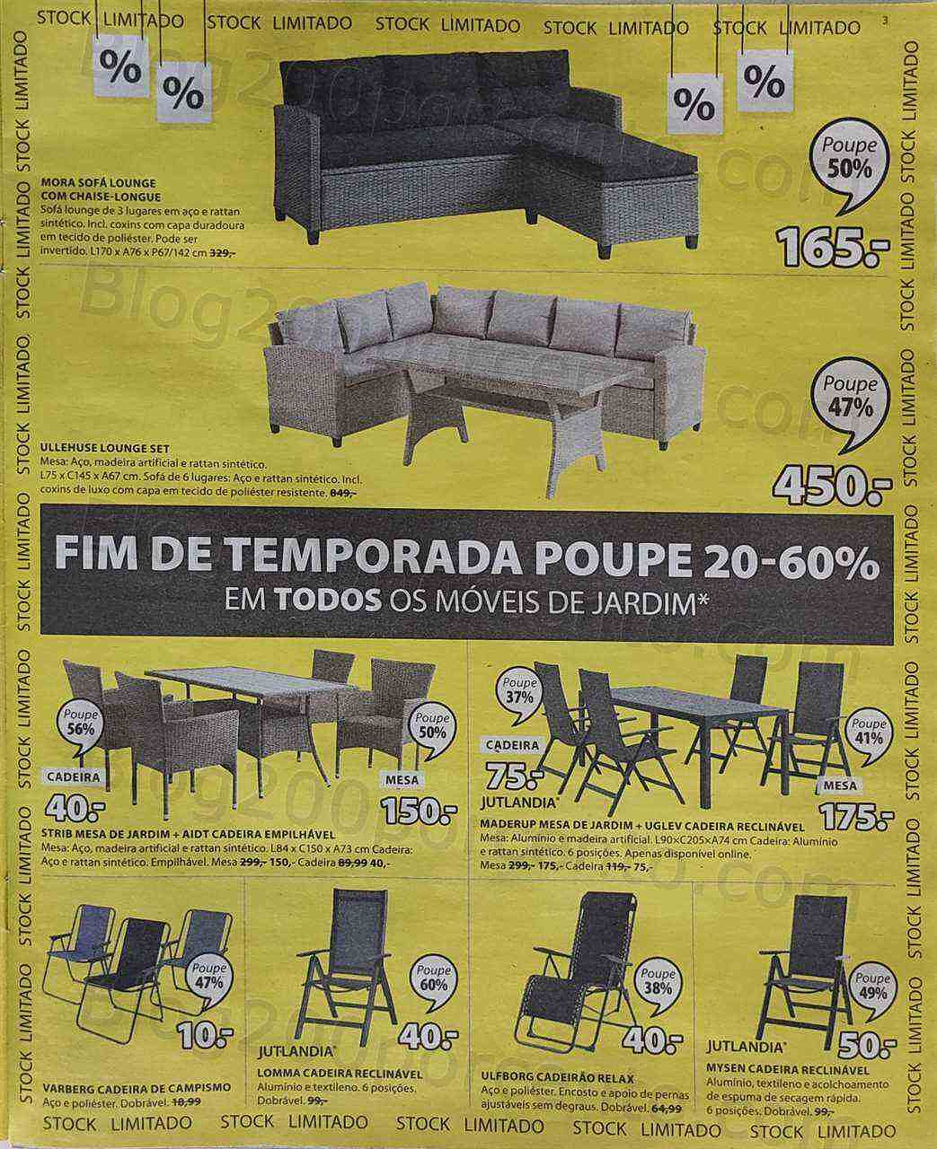 Antevisão Folheto JYSK Saldos Finais Promoções de 28 julho a 10 agosto