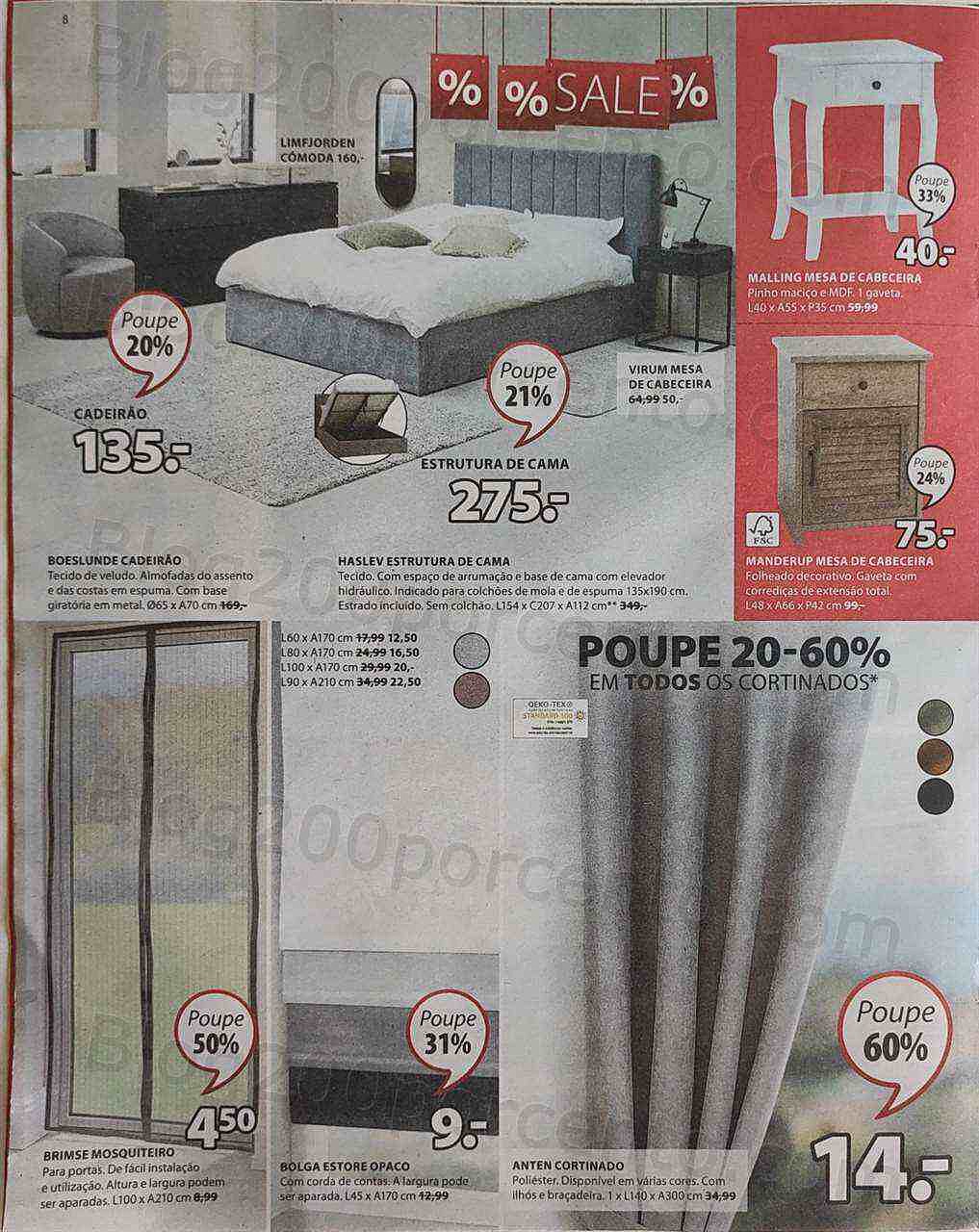 Antevisão Folheto JYSK Saldos Finais Promoções de 28 julho a 10 agosto