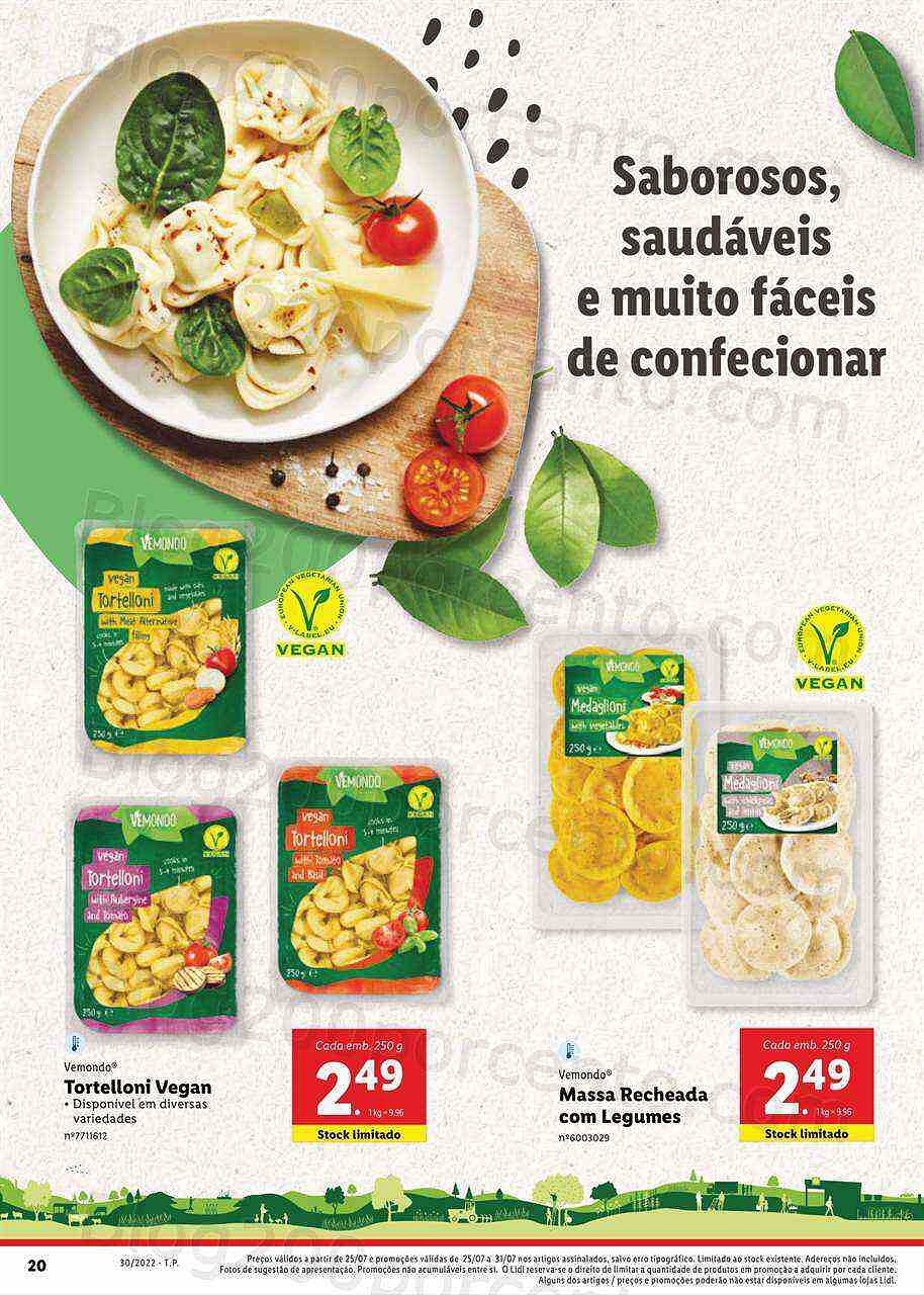 Antevisão Folheto LIDL Alimentação Alternativa Promoções de 25 a 31 julho
