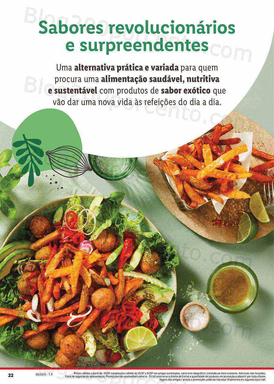 Antevisão Folheto LIDL Alimentação Alternativa Promoções de 25 a 31 julho