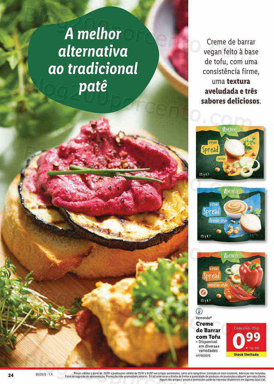 Antevisão Folheto LIDL Alimentação Alternativa Promoções de 25 a 31 julho