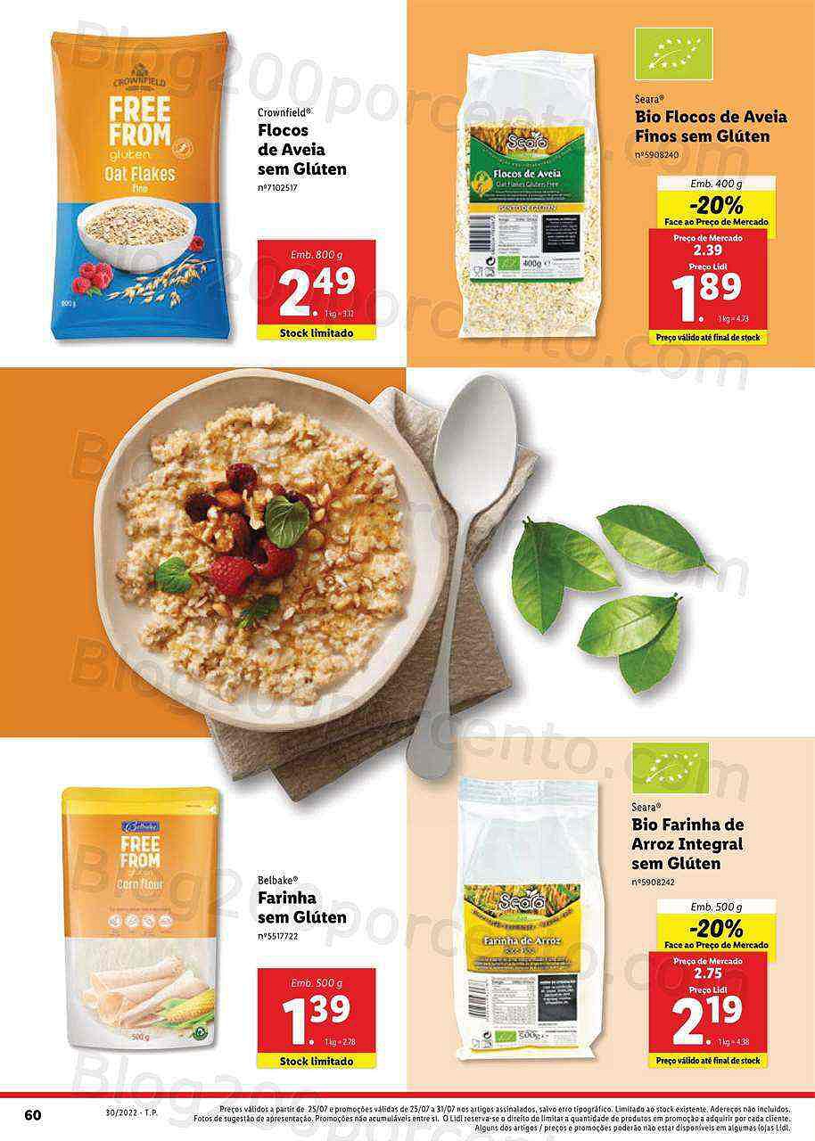 Antevisão Folheto LIDL Alimentação Alternativa Promoções de 25 a 31 julho