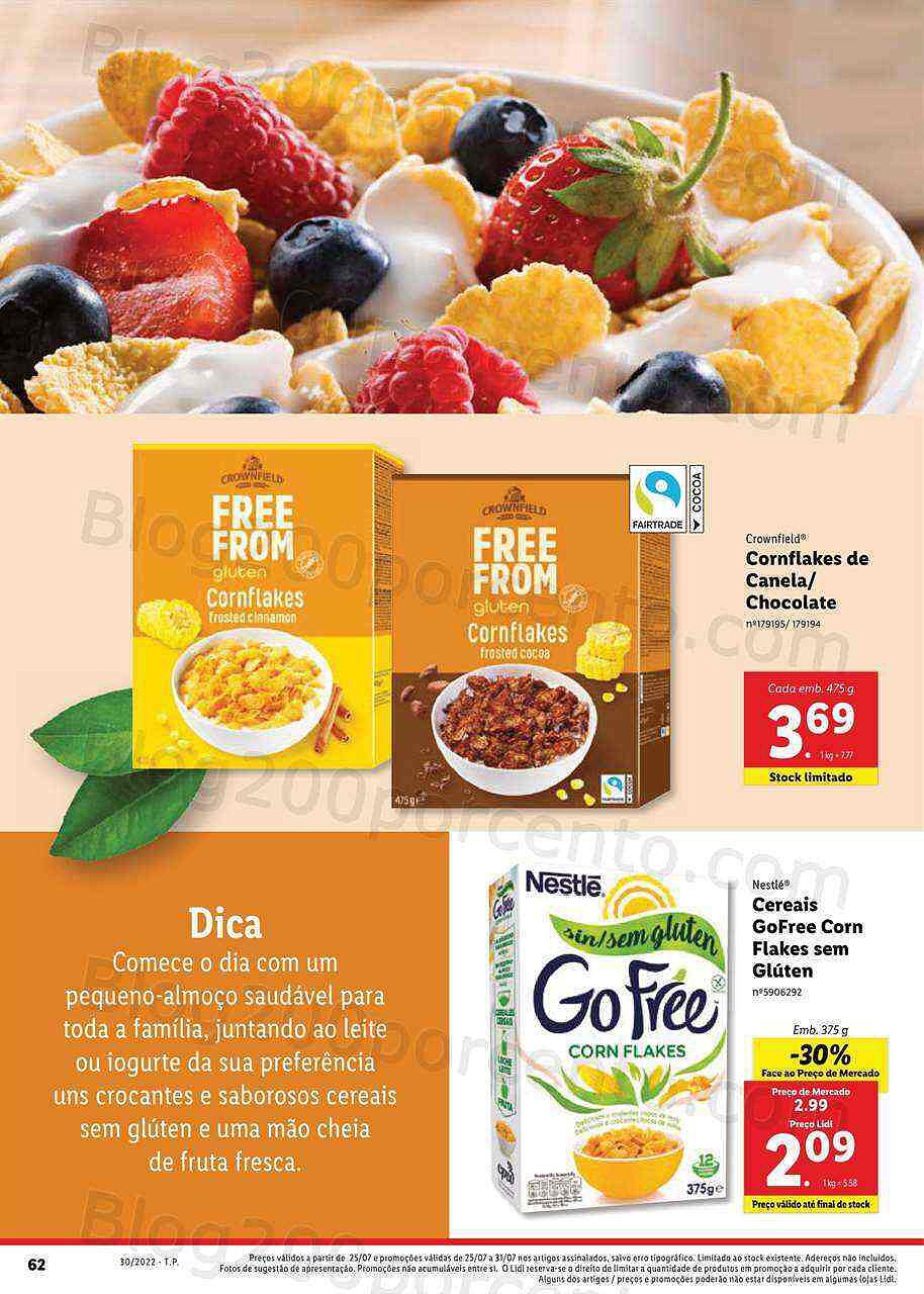 Antevisão Folheto LIDL Alimentação Alternativa Promoções de 25 a 31 julho