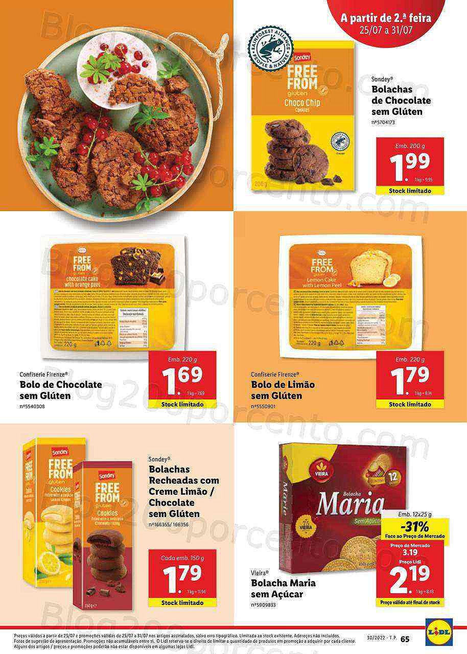 Antevisão Folheto LIDL Alimentação Alternativa Promoções de 25 a 31 julho