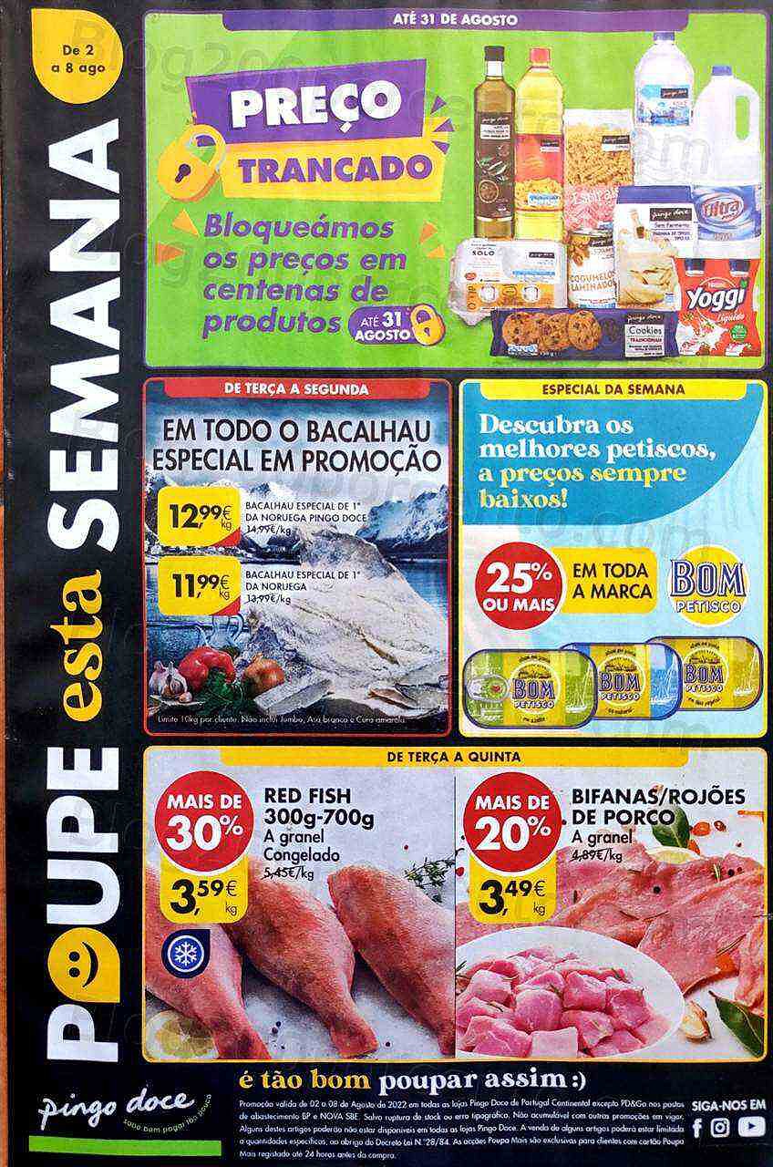 Antevisão Folheto PINGO DOCE Lojas Médias Promoções de 2 agosto a 8 agosto