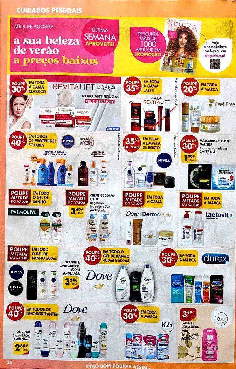Antevisão Folheto PINGO DOCE Higiene e Beleza Promoções de 2 agosto a 8 agosto