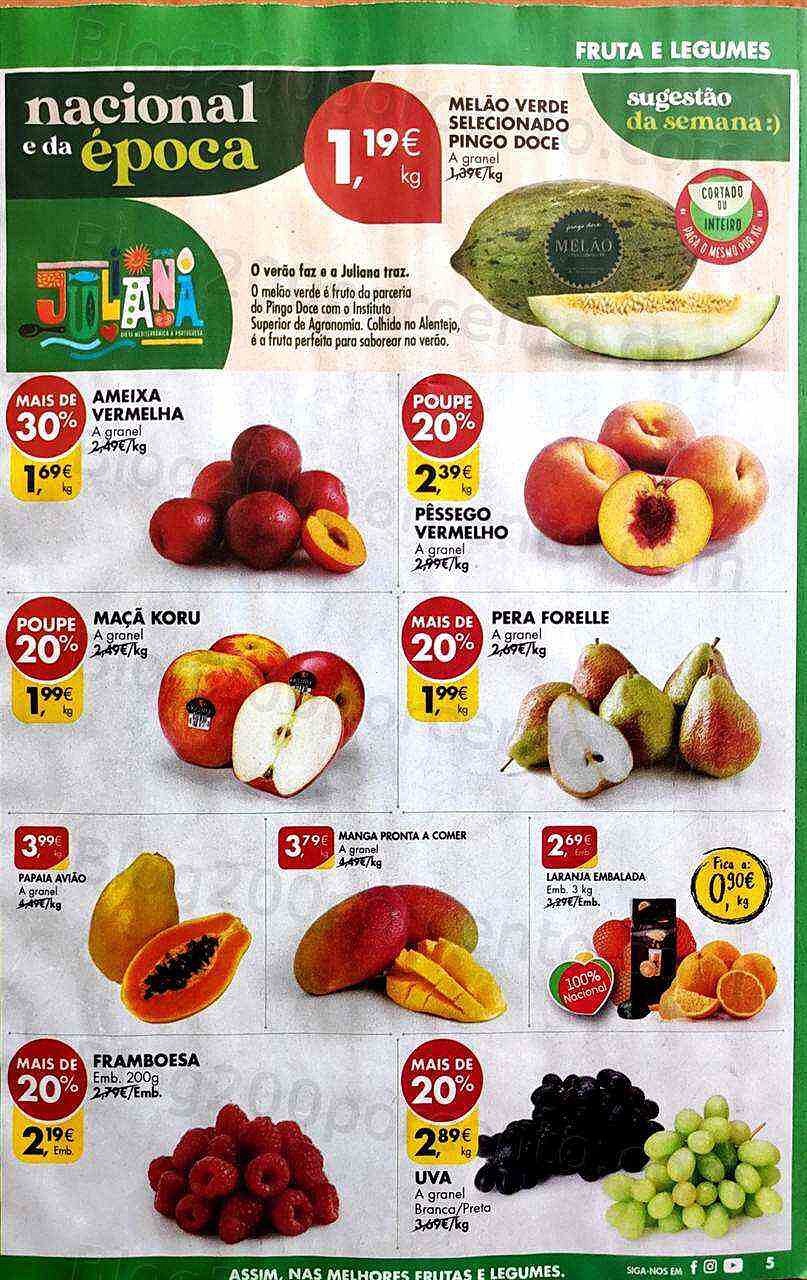 Antevisão Folheto PINGO DOCE Frescos Promoções de 2 agosto a 8 agosto